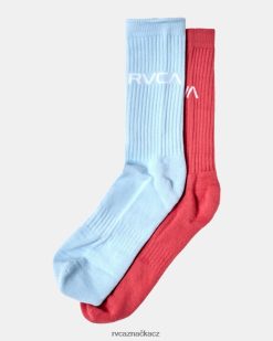 Příslušenství RVCA unisex 2 balení základních ponožek s logem posádky růžový BN4N08703