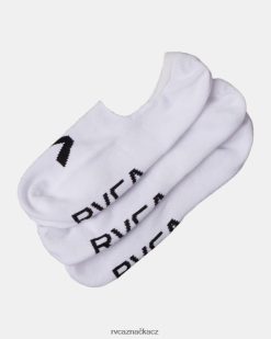 Příslušenství RVCA unisex 3 balení ponožek s logem no-show bílý BN4N08789